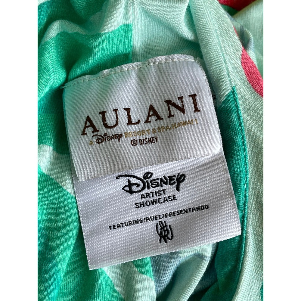 Disney Aulani Artist Showcase Hawaiian Dress Kids XS-4 Tropical Rainbow Hibiscus - Picture 6 of 8